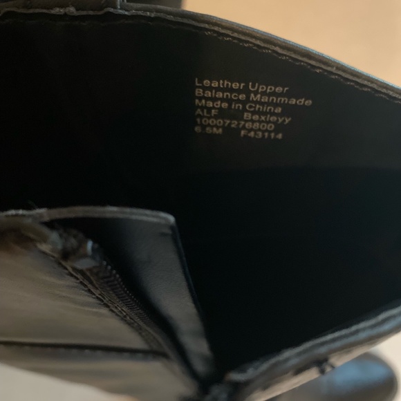 Alfani Bexleyy Black Wide Calf Leather Boots - Picture 4 of 11